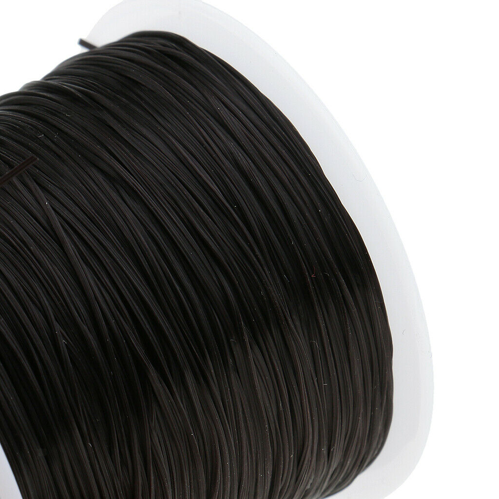 Pack of 2 Wig Weaving Thread Bracelet Necklace Sewing String Black+Brown