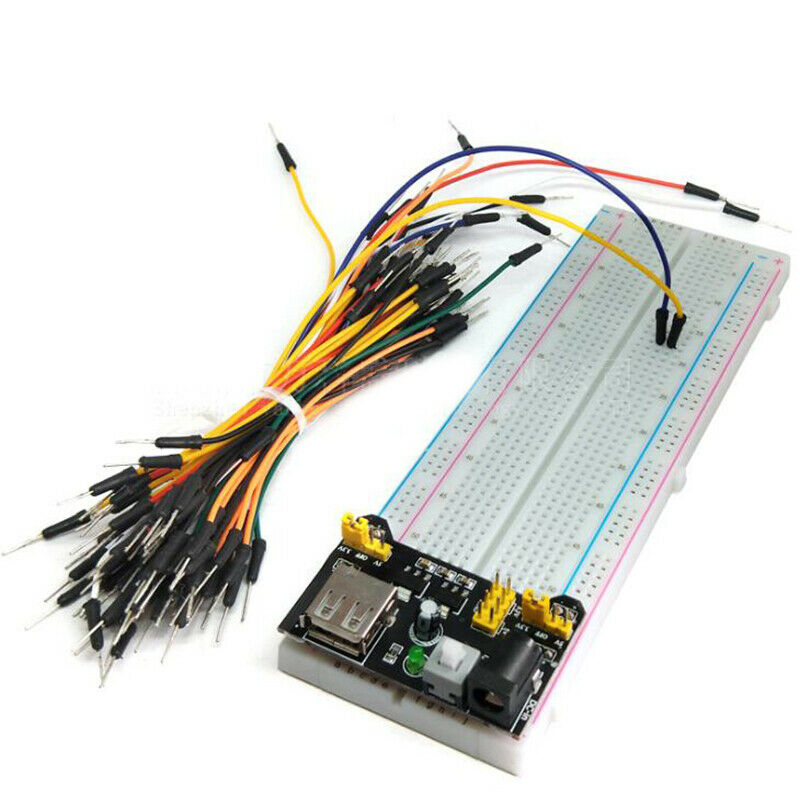 1set MB102 High-quality Breadboard Power Module 830 Points 65 Jumper WiresY1
