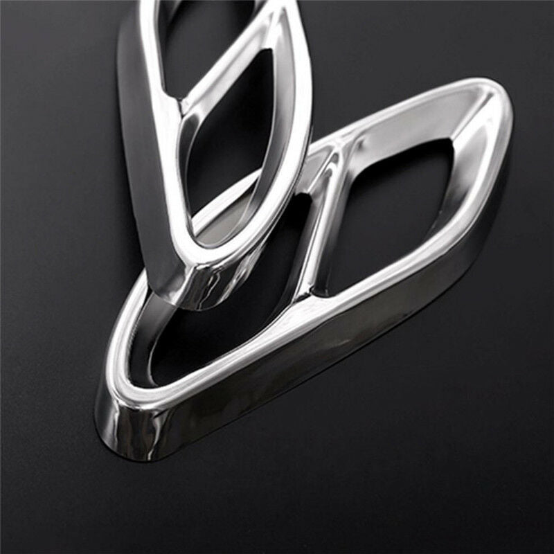 2*Car Exhaust Pipe Tail Cover Trim For Mercedes Benz ABCE Class CLA GLC GLSADD