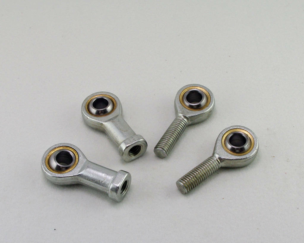 4pcs 8mm Right Hand Rod End 2 Female and 2 Male Metric Threaded Joint Bearing