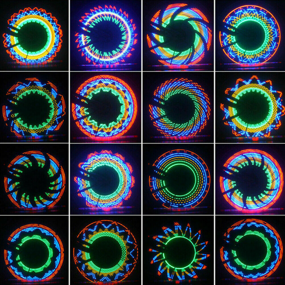 32 LED 32 Modes Bicycle Wheel Signal Tire Spoke Light Bike Lamp Waterproof