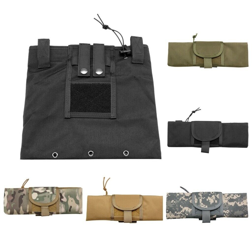 Camping Hunting Molle Magazine Dump Drop Pouch Compact Bag black