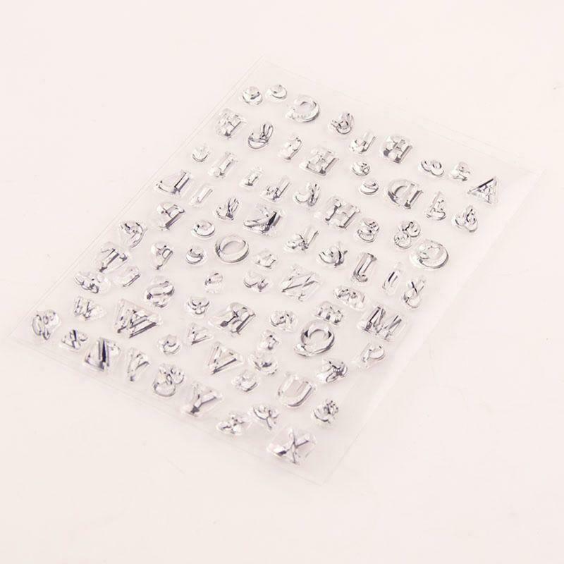 Alphabet Silicone Clear Seal Stamp DIY Scrapbooking Embossing Photo Album Decor