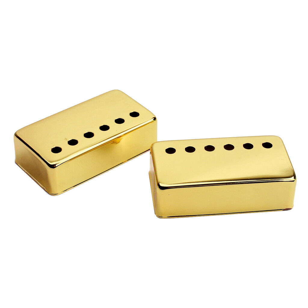 2 Pcs Copper Pickup Covers For LP SG EPI Electric Guitar N + B 70x38x20mm
