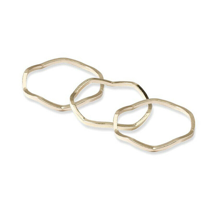 9Pcs/Set Geometric Crystal Knuckle Rings Joint Finger Tip Rings Women JewelrH Rf