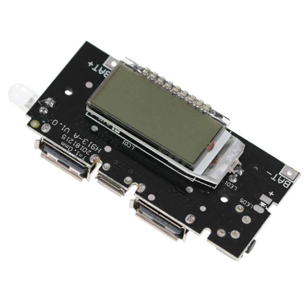 Dual USB 5V Digital LCD Mobile Power Bank 18650 Lithium Battery Charger Board