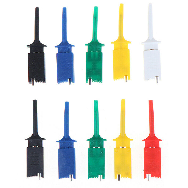 10pcs Test Hooks Clips for Measuring Instrument Test Clip Flat H DD