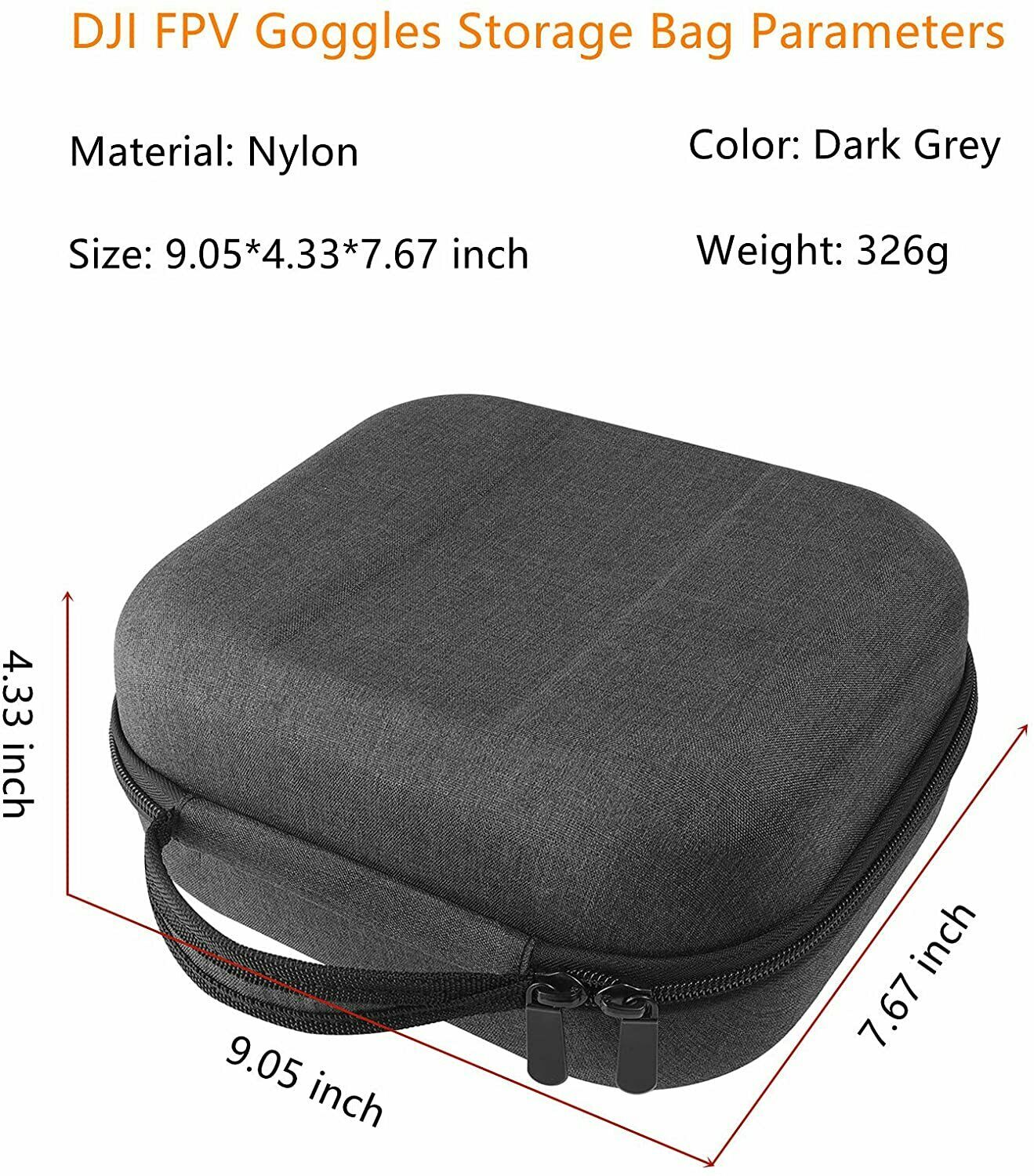 Shock-Proof Travel Carrying Case Storage Bag Box For DJI FPV Goggles V2 Drone