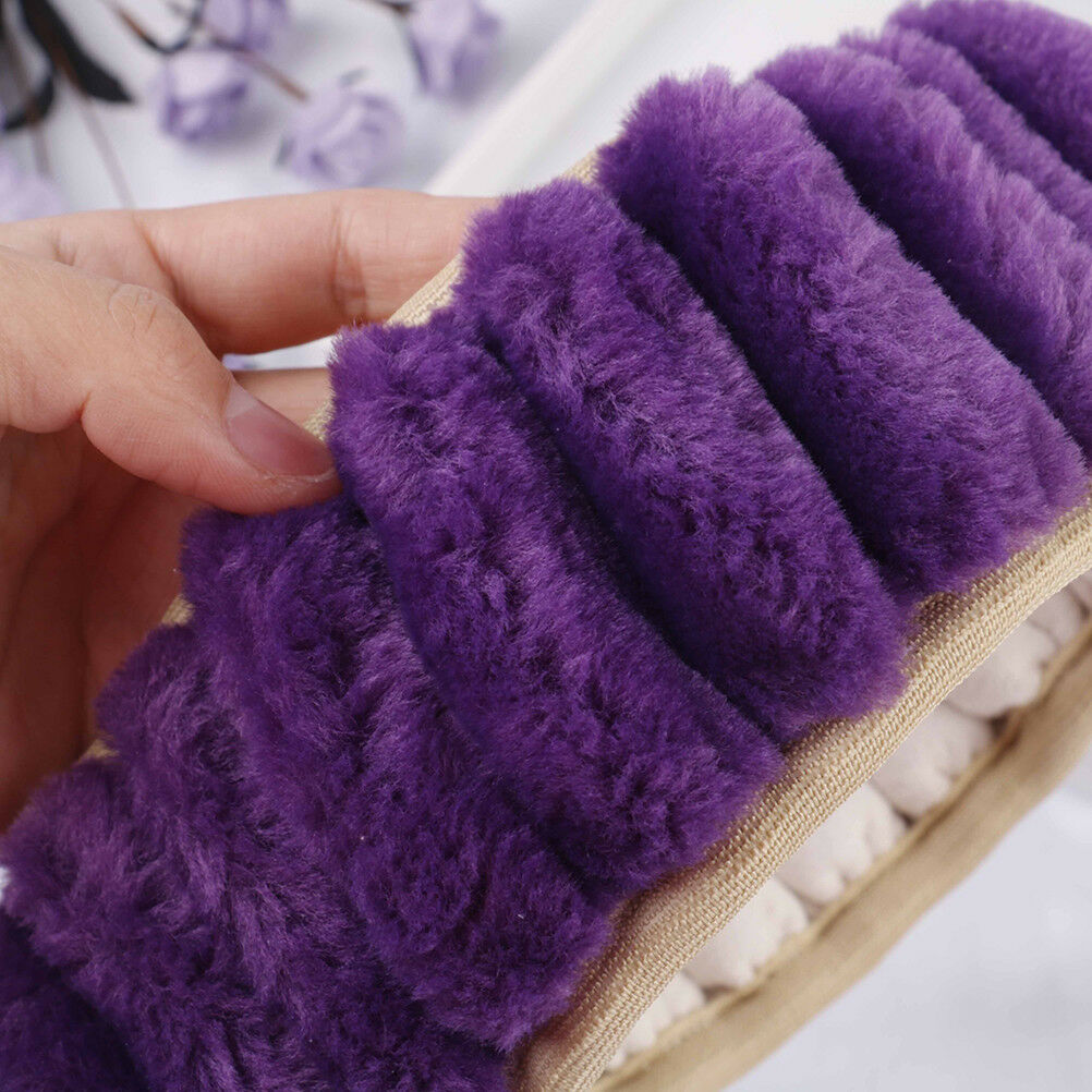3Pcs/set Winter purple warm plush car steering wheel cover handbrake covers BDA