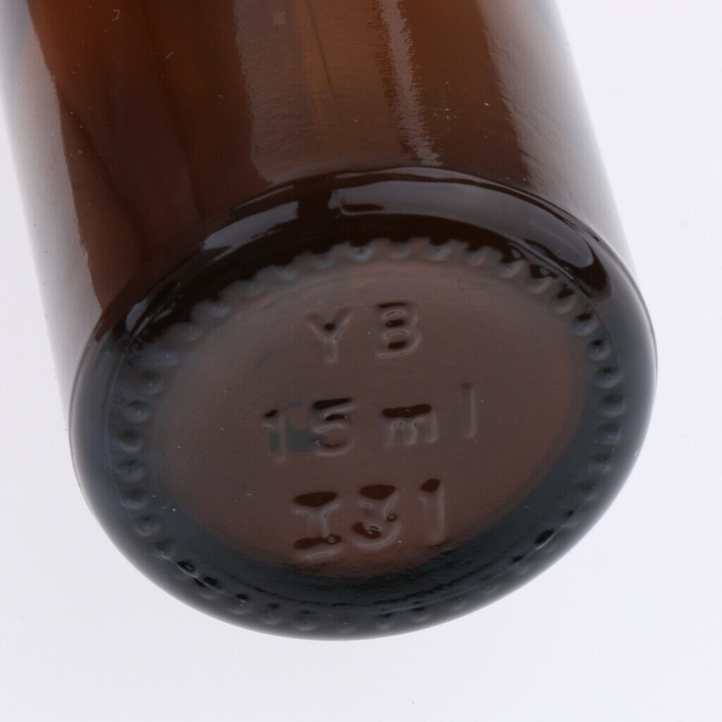 6x Empty Dropper Bottles Refillable Essential Oil Cosmetic Jar Canning 15ml