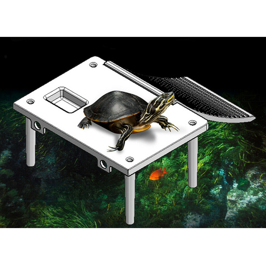 Reptile Turtle Basking Platform Aquarium Floating Dock Tank Staircase