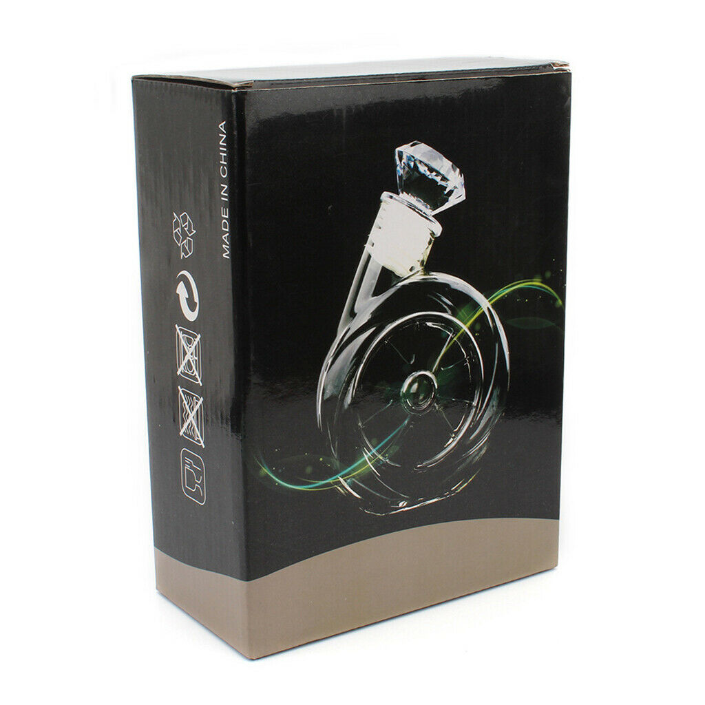Blower Shaped 500ml Glass Decanter Elegant with Stopper for Wine Water