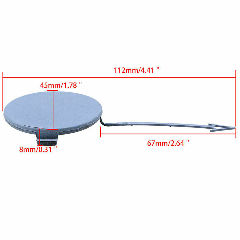 Fit For Audi A4 Quattro Avant 2005-08 06 07 Front Bumper Tow Hook Cover Eye Cap