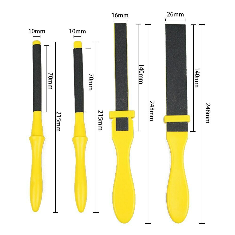 Polishing Sandpaper Kit Sanding Tool with Sand Paper Plastic Stick