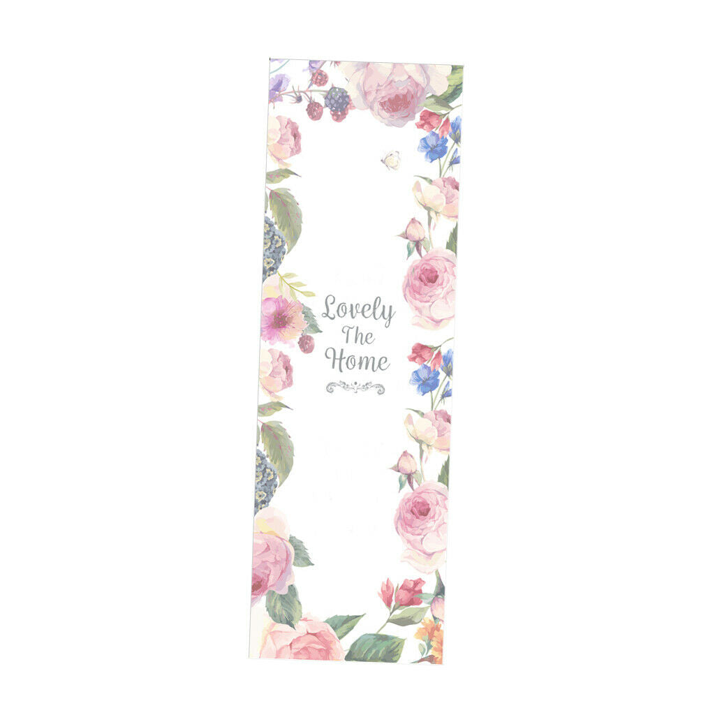Privacy Frosted Window Film PVC Non Adhesive Window Clings Decor Flower