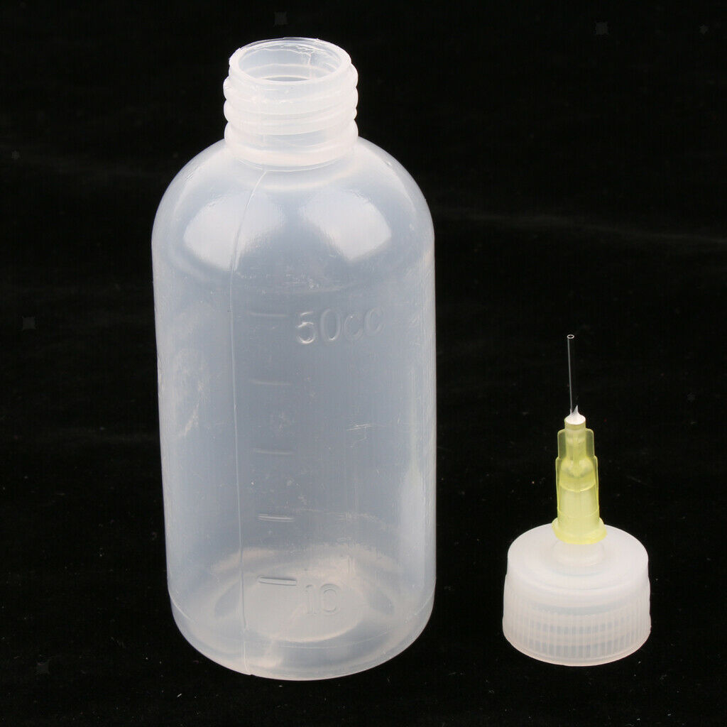 Perfeclan 12pcs 50ml Glue Applicator Liquid Oil Dropper Bottles  Tip