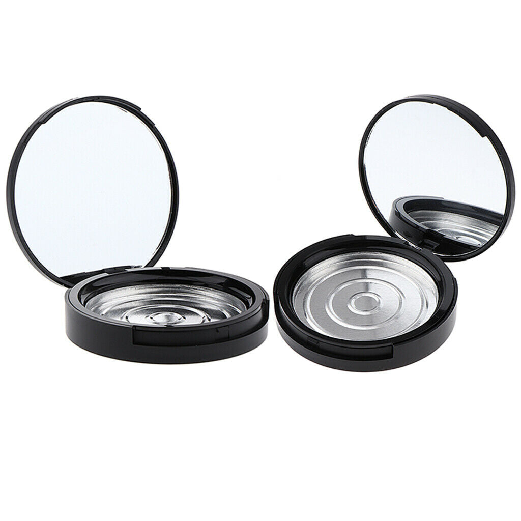 2Pcs Empty Powder Case Face Powder Blusher Makeup Cosmetic Jars Containers