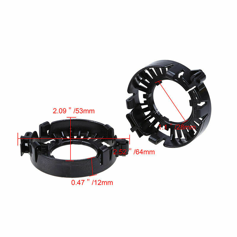 2x D1S D3S D1R D3R HID Xenon Headlight Bulbs Holders Clip Rings Adapters Black