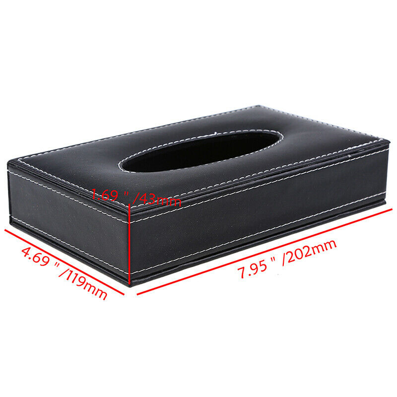 1PC Black Auto Car SUV Sun Visor Tissue Box Paper Towel Case Napkin Clip Holder