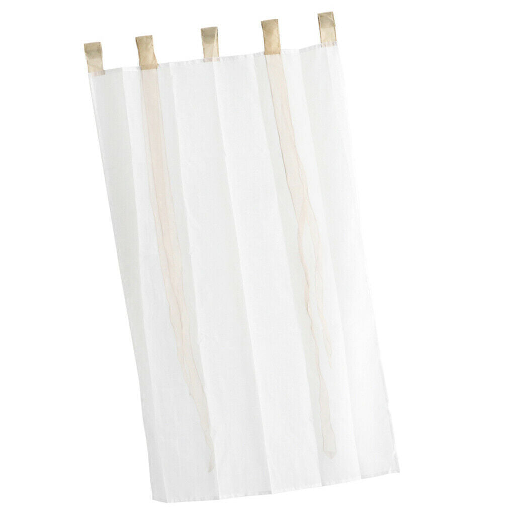 Roman Shade European Embroidery Style Tie Up Window Curtain 80x140cm