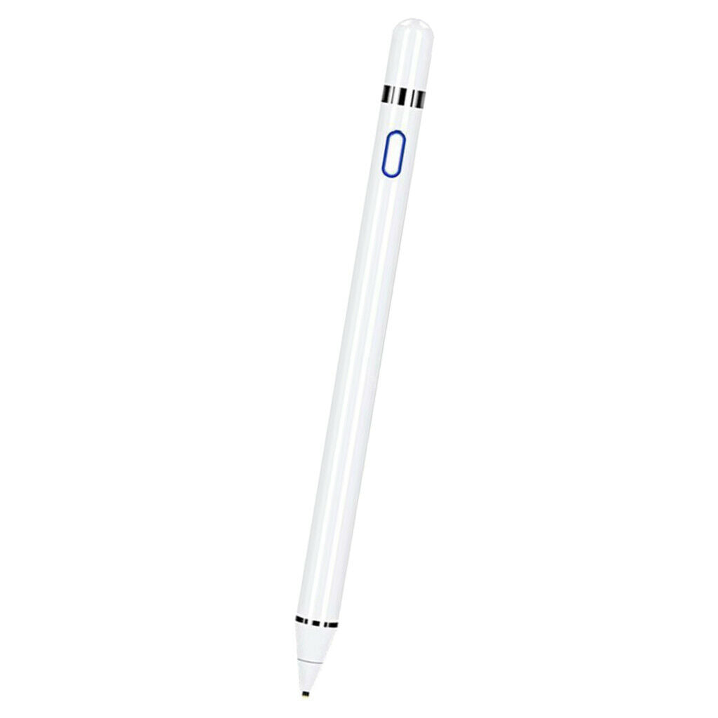 White Replacement Stylus Pen Pencil Rechargeable 1.5mm Fine Tip Universal