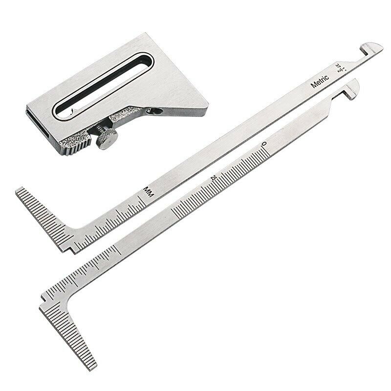 Ruler Welder Metric Reading Welding Gauge Test Inspection Inch Hi-Lo