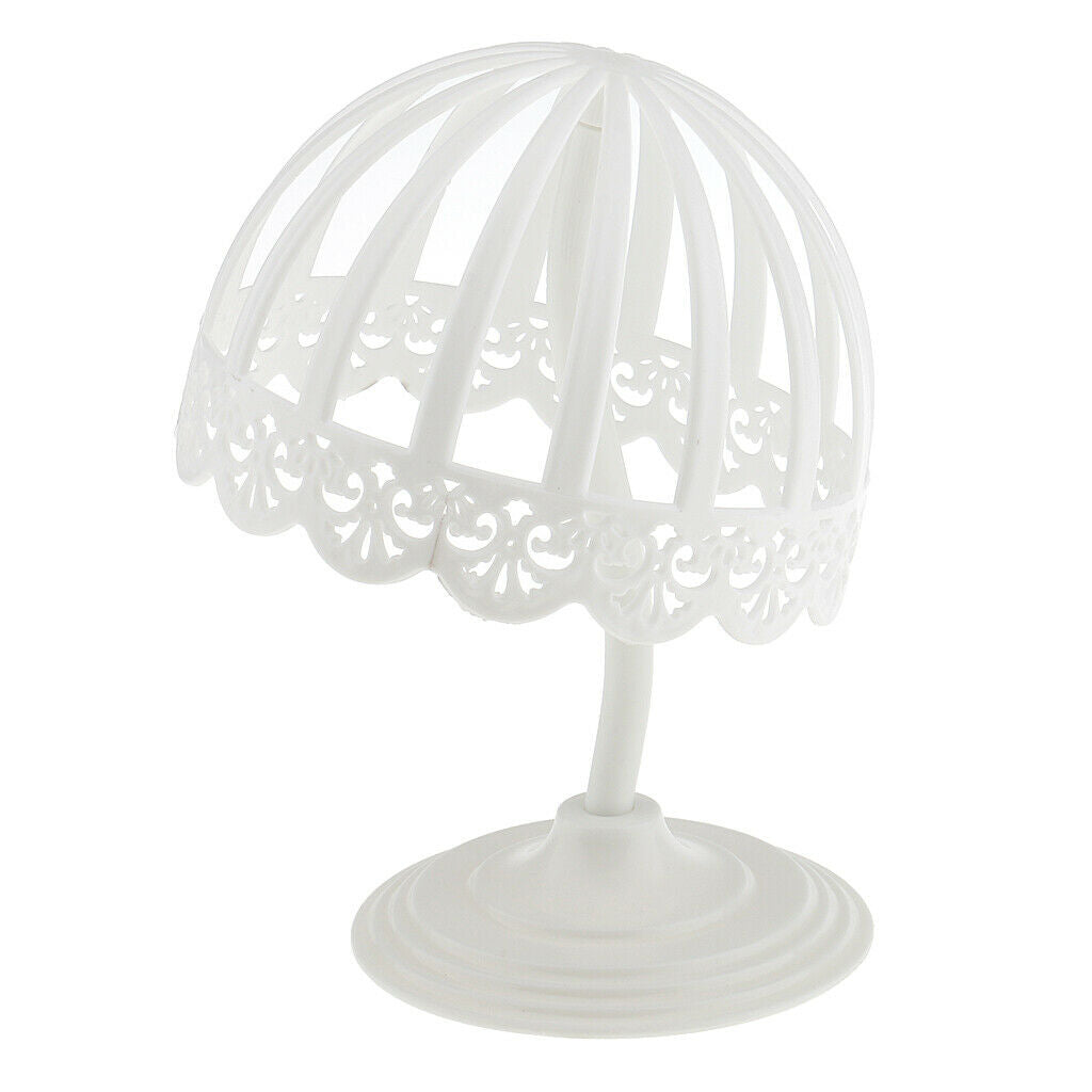 2Pcs 45/40cm Detachable Child Beret Hat Hair Toupee Wigs Display Rack Stand