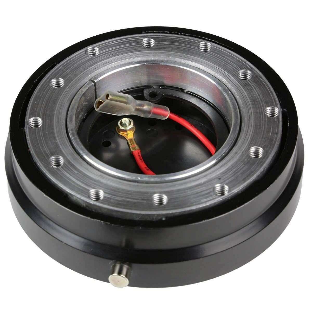 Black Universal Autos Steering Wheel Quick Release Hub Adapter Snap Off Boss Kit