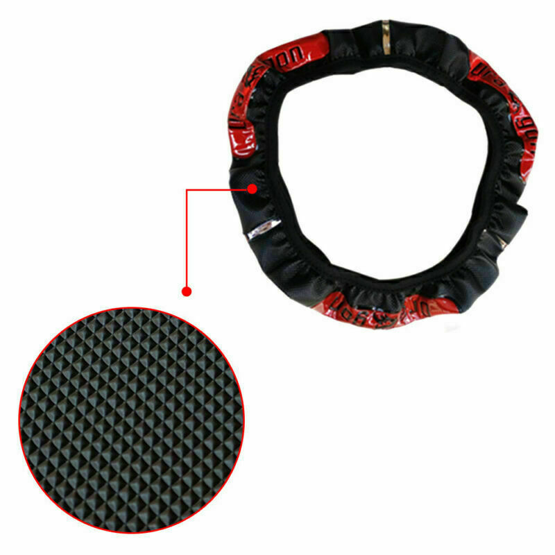 15inch /38cm Car Steering Wheel PU Leather Cover Anti-slip Protector Accessories