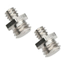 2pcs 1/4 Inch to 3/8 Inch Threaded Screw Adapter for Camera Tripod