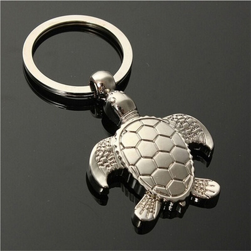 1PC Sea Turtle Pendent Keychains Keyring Keyfob Key Ring Holder Lovely Gift J Lt