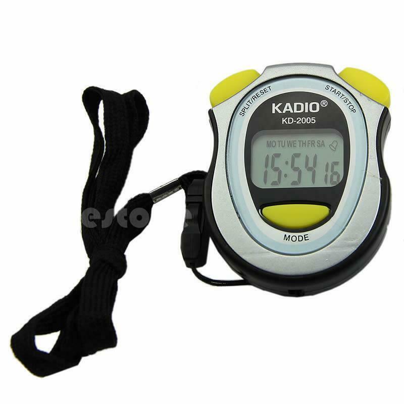 Newest Digital Handheld LCD Chronograph Timer Sports Stopwatch Counter