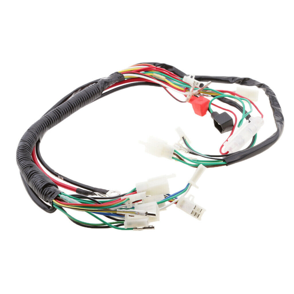Electrics Wiring Loom Kit for 110CC 125CC 250CC Pit Bike ATV Quad Motorcycle
