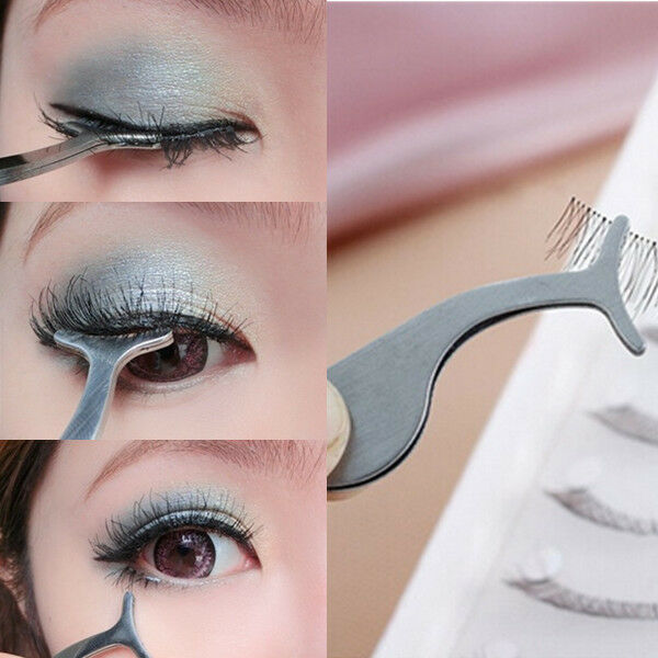 Useful False Eyelashes Extension Applicator Remover Clip Tweezers Nipper Tool