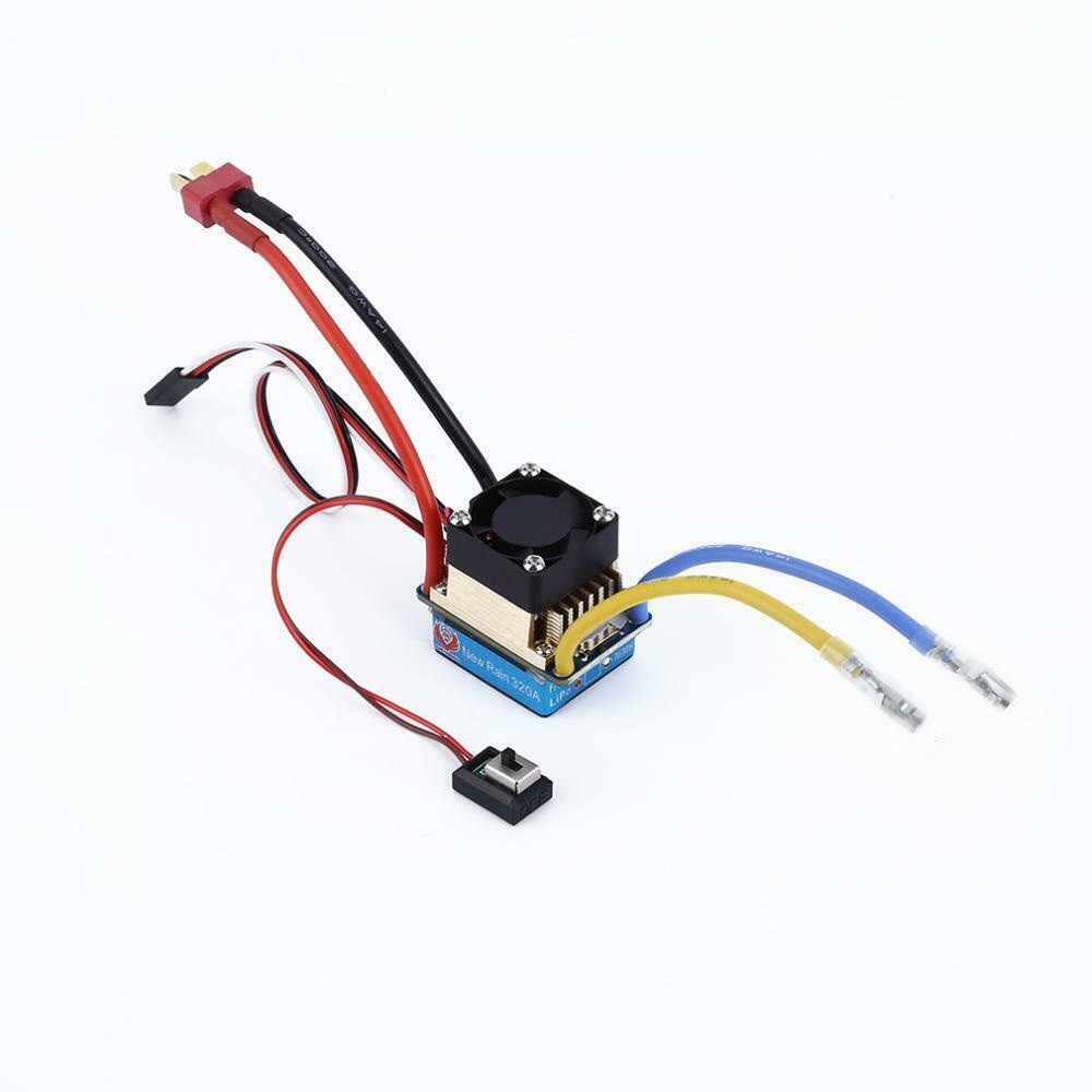 Waterproof ESC 320A 3S with Fan 5V 3A BEC T-Plug for 1/10 RC Car