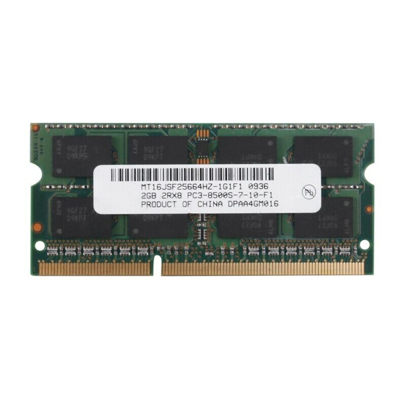4X(DDR3 2GB Laptop Memory Ram 2RX8 PC3-8500S 1066MHz 204Pin 1.5V ebook RAM P7T1)