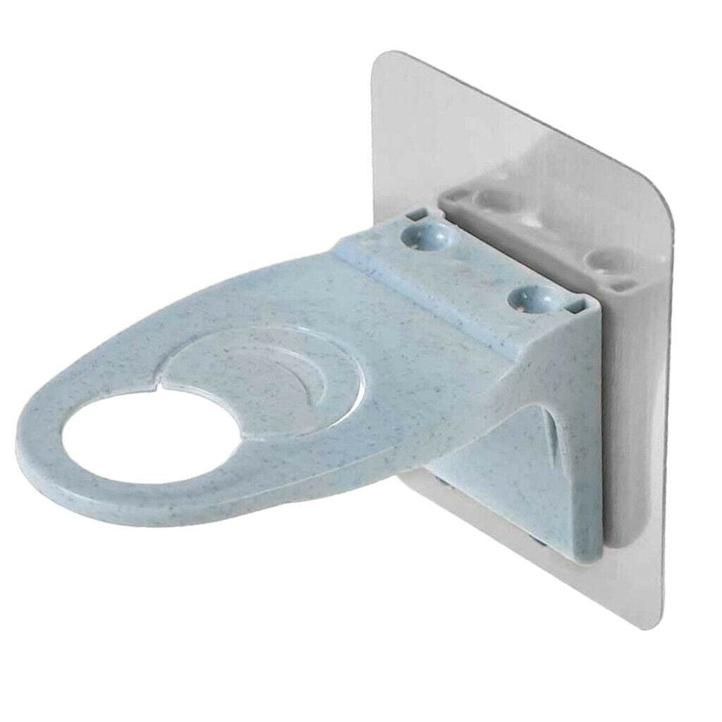 Wall Mounted Sticky Shampoo Hook Shower Soap Bottle Hanging Holder Blue