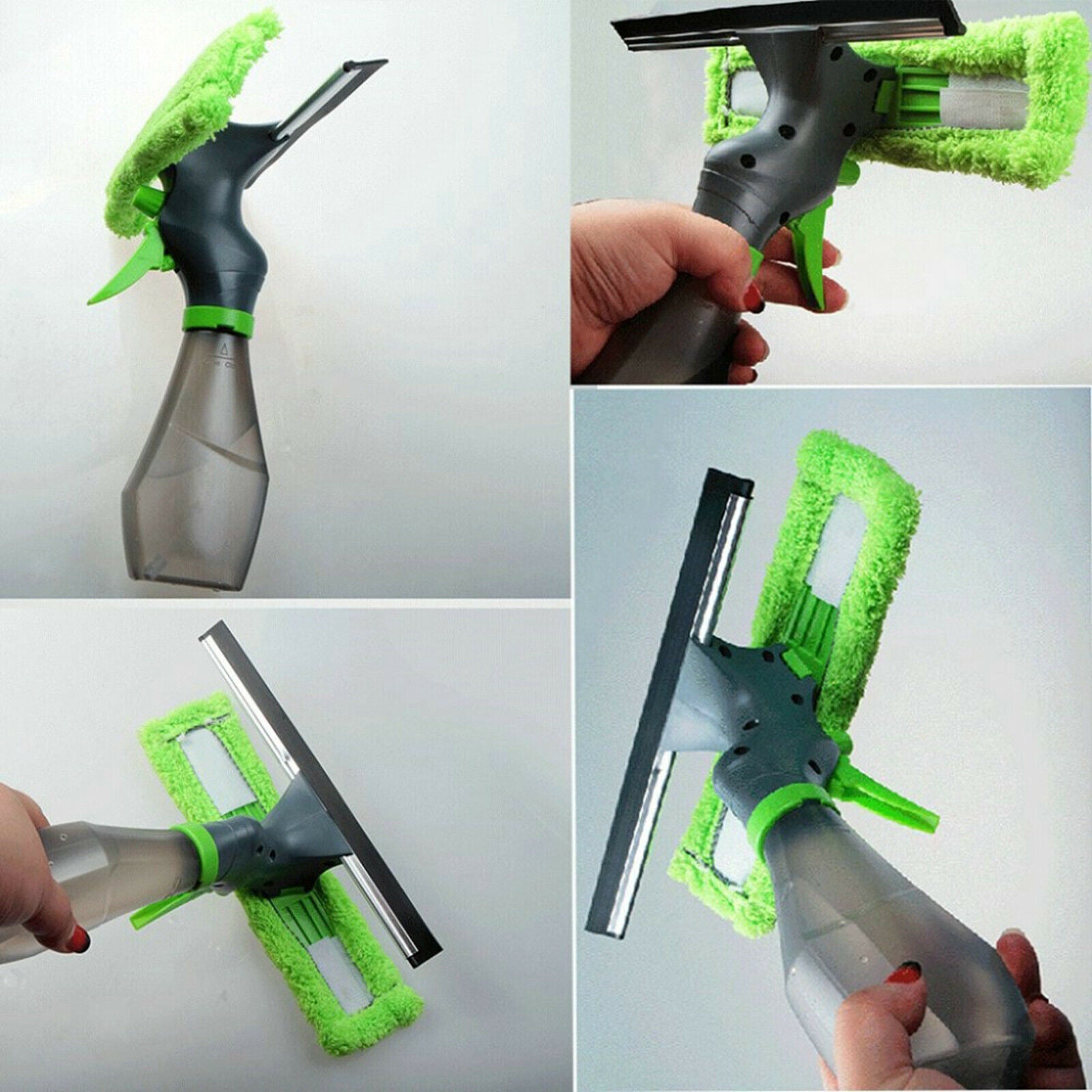 Professional Window Cleaner Tool Spray Bottle Squeegee Glass Cleaning Screen
