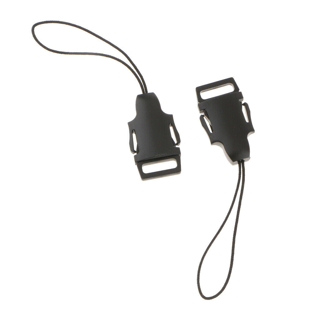 8Pieces Black Quick Release Buckle Kit Neck Strap Camera Eyelet Sling Belt
