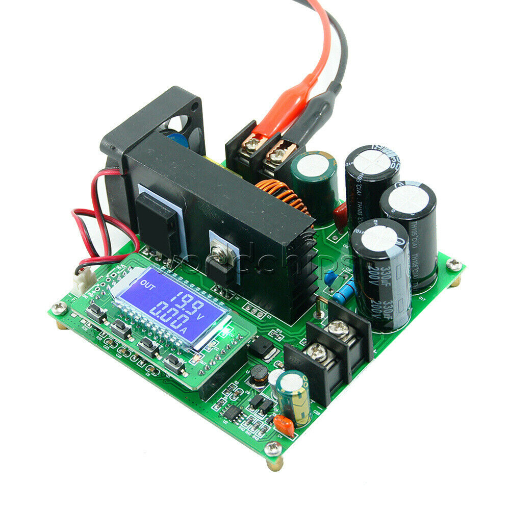 DC 900W 0~15A 8V~60V CC CV LCD Display CNC Boost Step up Power Converter Module