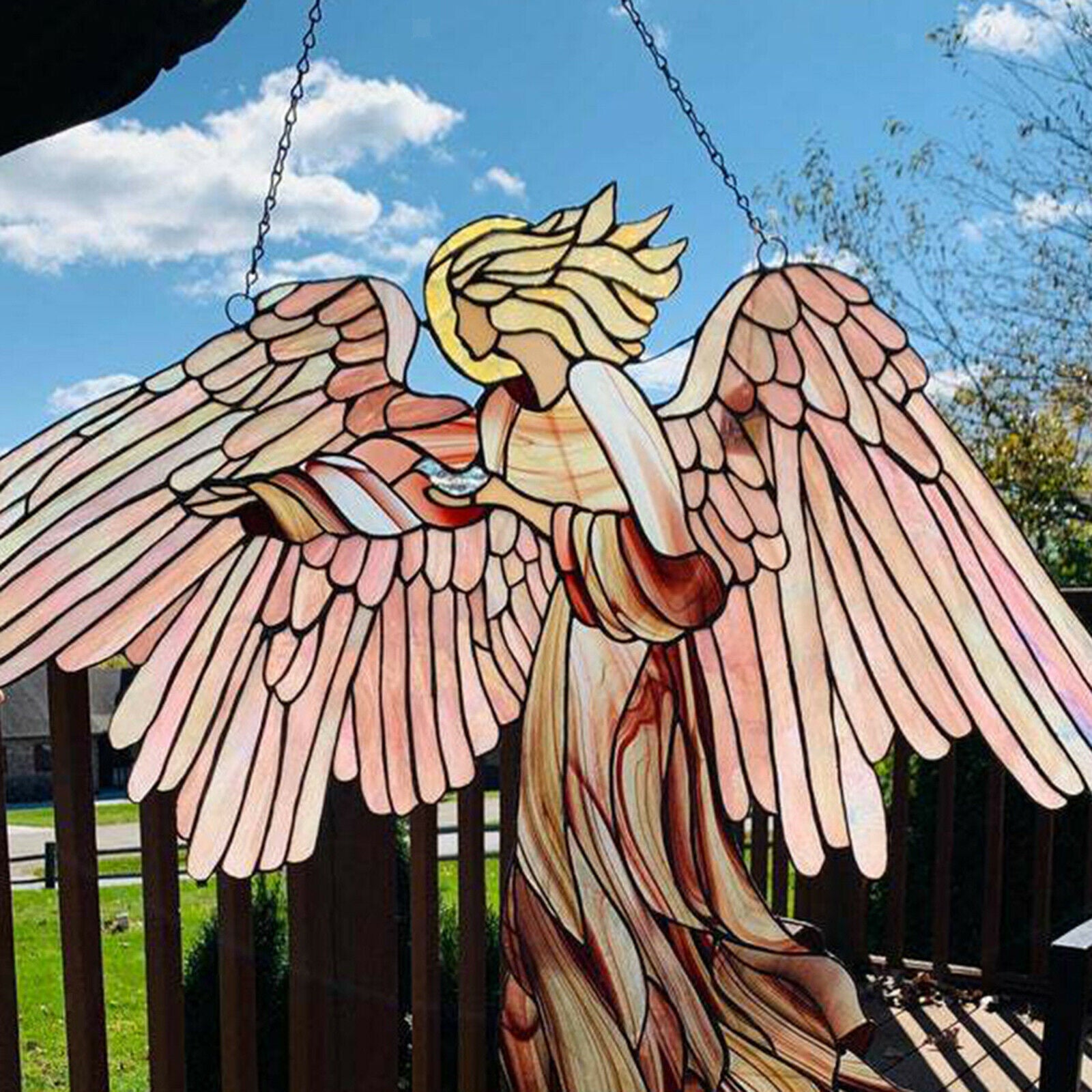 Hanging Angel Wings Ornament Animals Garden Ornamen Decoration Decorative