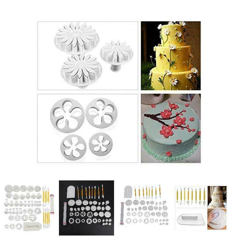 46Pcs Bakeware Supplies Kit DIY Cake Cupcake Decorating Sugarcraft Bakeware Tool