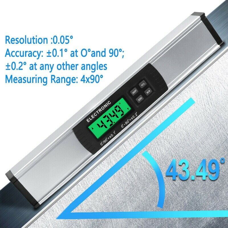 2X(IP54 Electronic Spirit Level Digital Display Spirit Level Spirit Level IV8J2)