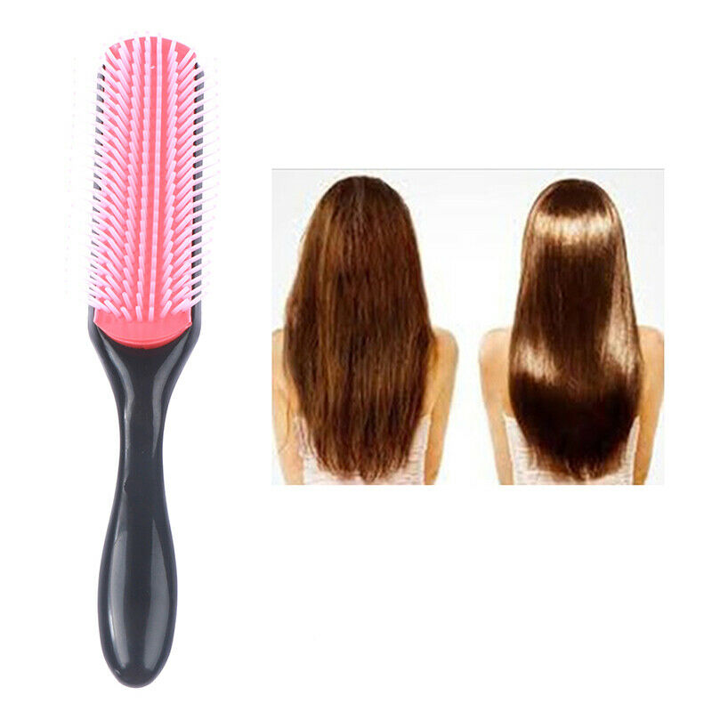 1pcs 9-Rows Detangling Hair Brush Scalp Massager Hair Straight Curly Hair.l8