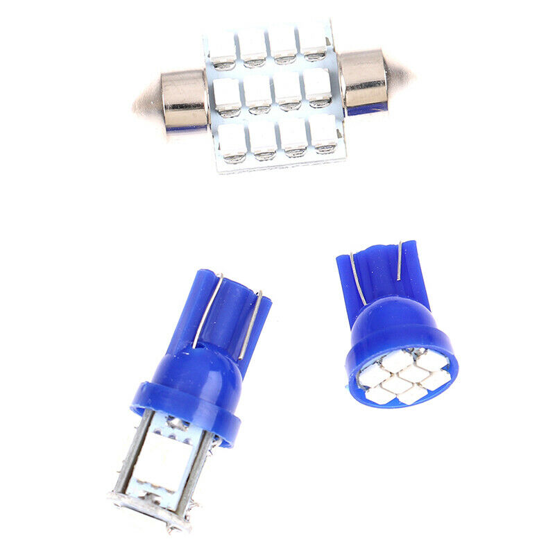 13x Blue Car LED Lights Interior Package Kit for Dome License Plate Lamp .l8