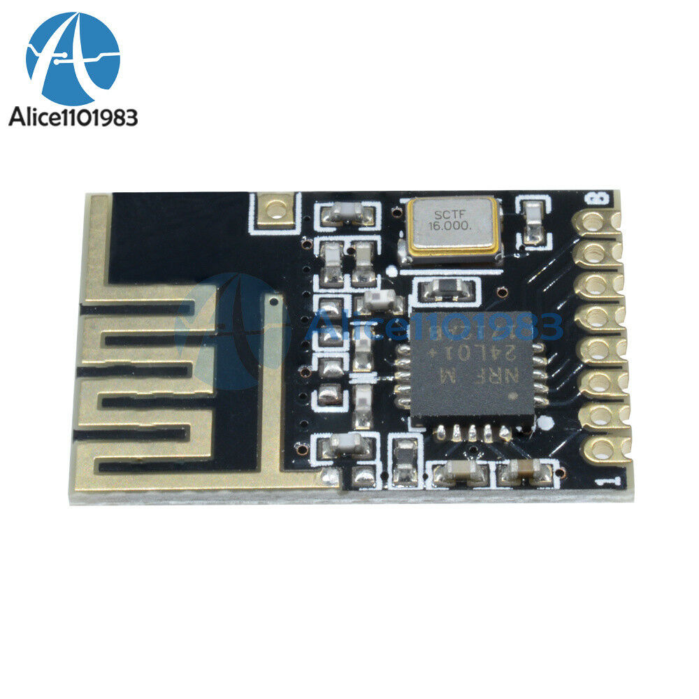 5PCS Mini NRF24L01+ SMD 1.27MM wireless transceiver module Small Size Arduino