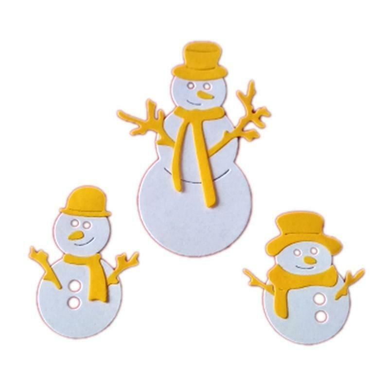 Christmas Snowmans Metal Cutting Dies Stencil DIY Scrapbooking Album Paper Card