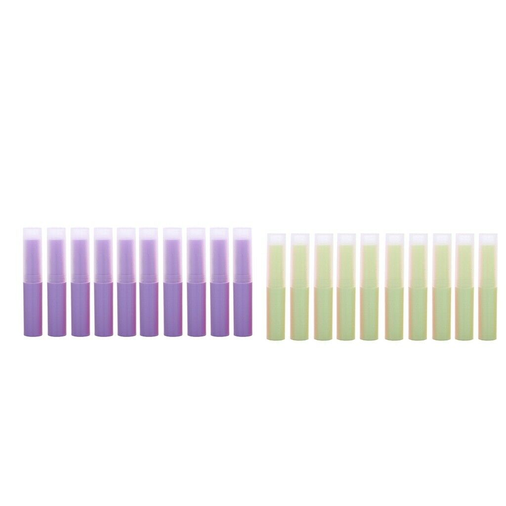 20Pcs Empty Lipstick Tubes Lip Balm Containers DIY Makeup Tools
