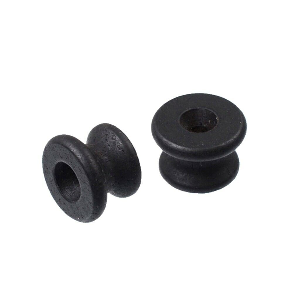 2x Ebony Guitar Strap Button Endpin   for Acoustic Electric Guitar