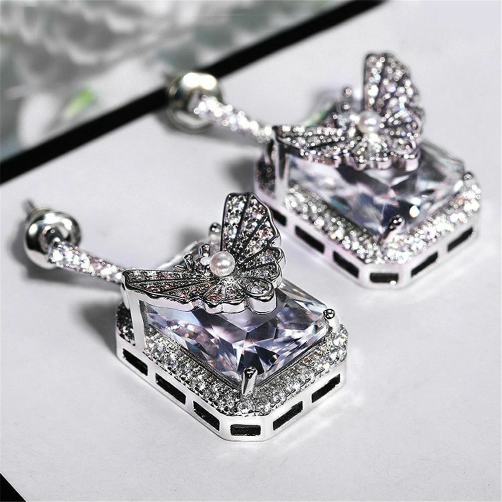 Butterfly Earrings Party Eardrop Platinum-plated Earrings Jewelry Accessories